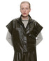 Leather Bluse